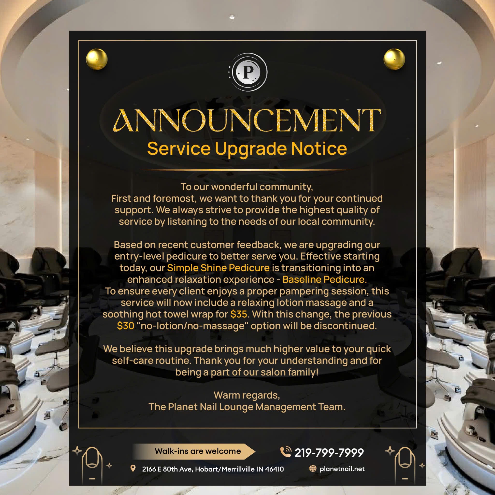 Service Upgrades